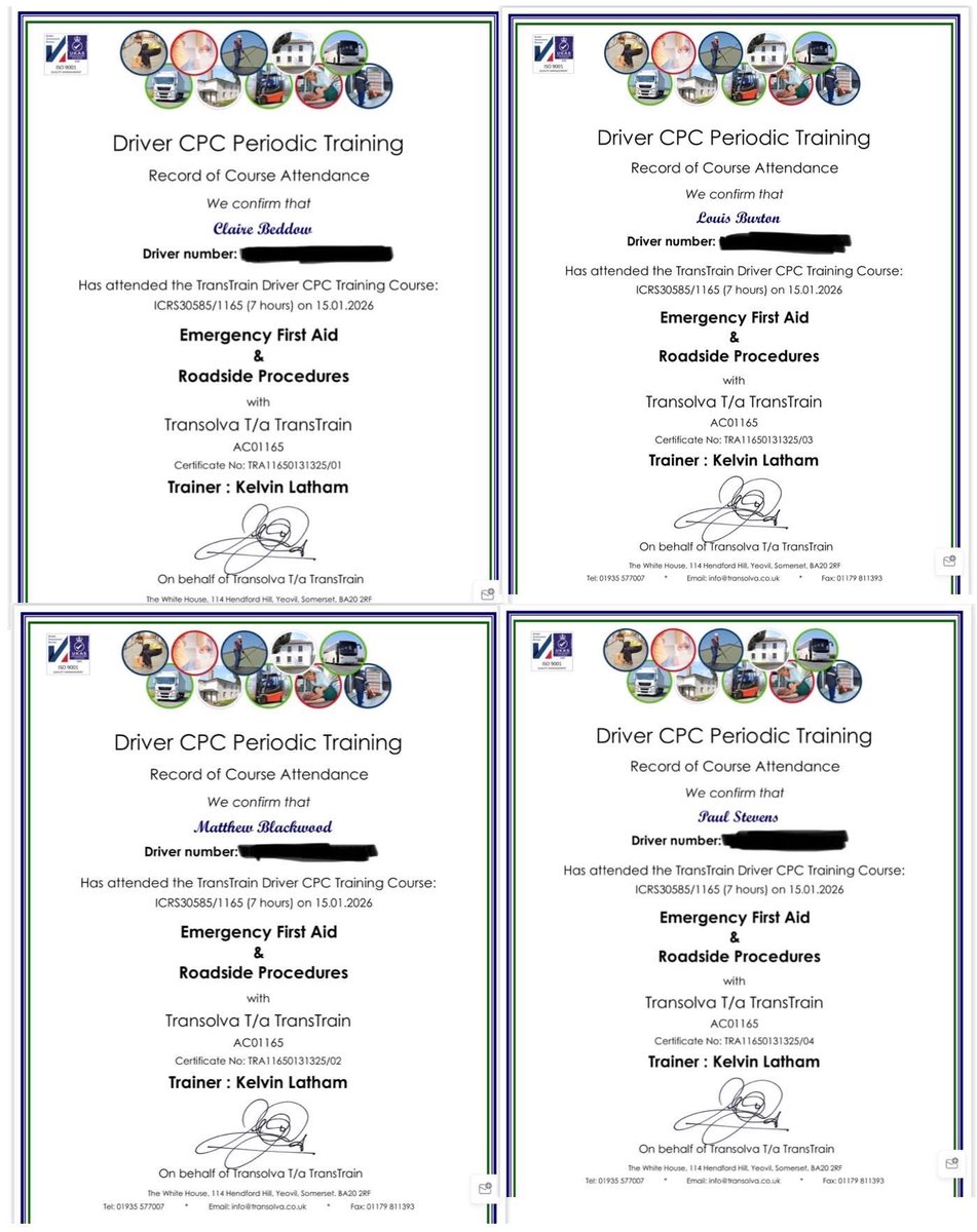 back2_market's tweet photo. As well as gaining Emergency First Aid qualifications, it was also a Driver CPC Training Day for four of us! https://t.co/ecrUJ7fzTd