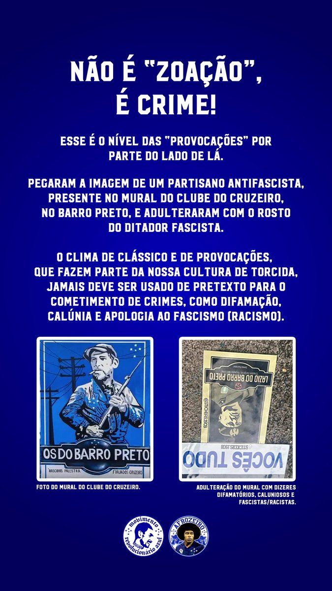 MRA ★ Movimento Revolucionário Azul tweet media