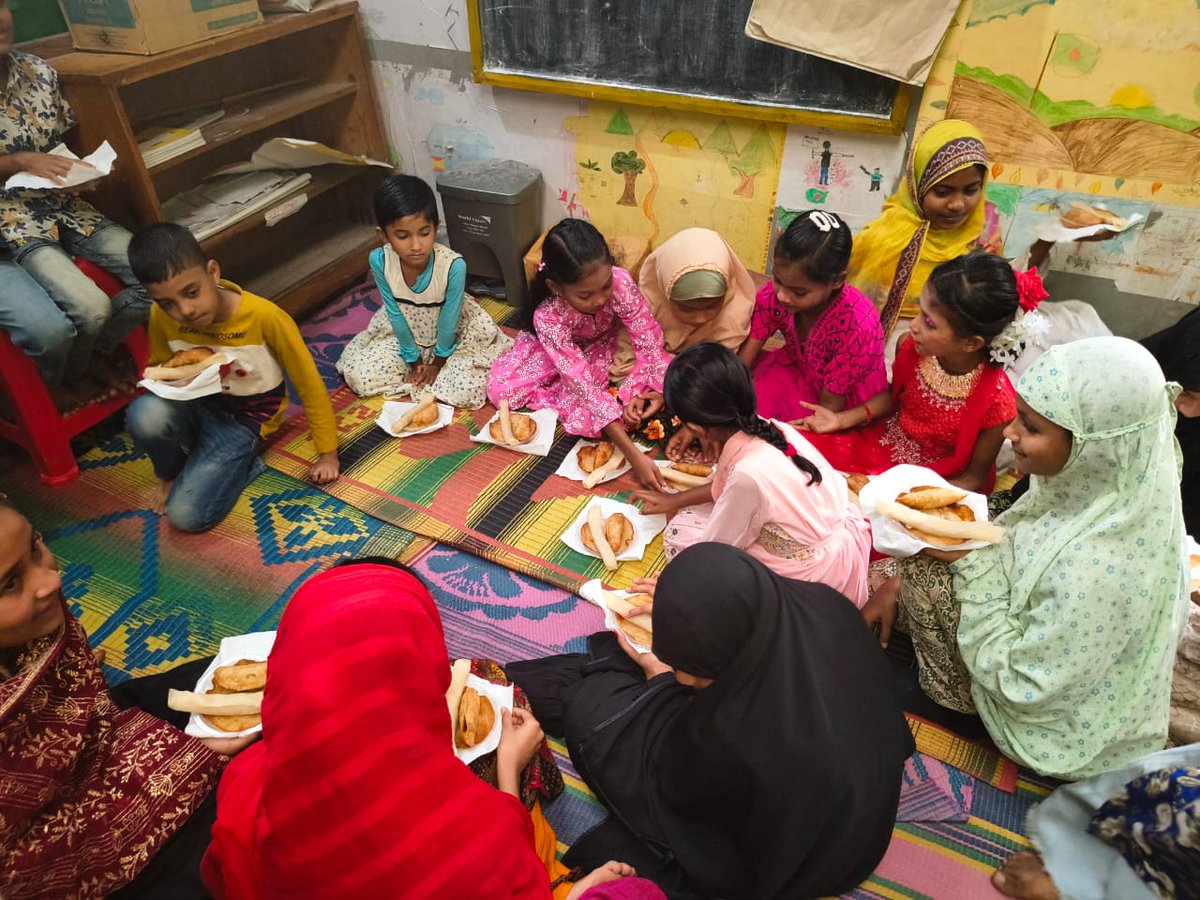 ShaplaF's tweet photo. Our Pitha Utsob has been successfully completed, and it was truly a joyful celebration! The presence of our Chairman, Mr. Evan, who joined the children in Mirpur with his son, made the day even more special. https://t.co/4H7pSZKquz