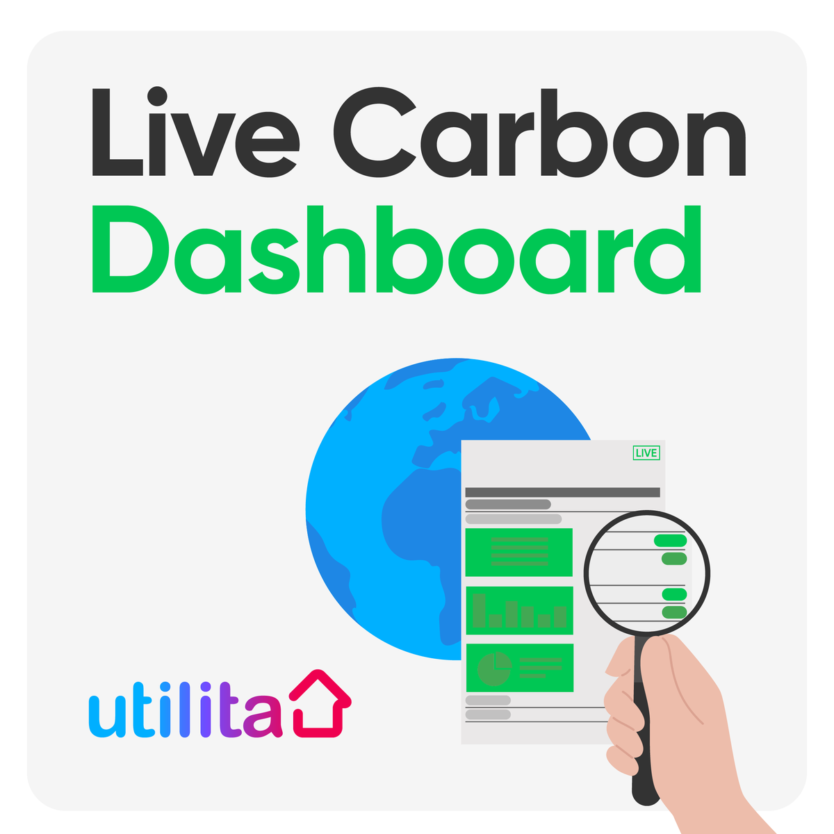 UtilitaEnergy's tweet photo. Check out our Live Carbon Dashboard! 🌍

See real-time transparency of the energy mix being consumed &amp; feel empowered to make sustainable changes that support the UK's #NetZero goal.

Learn more below or visit https://t.co/NL4dsSdAnS https://t.co/gJcQnpPdjc