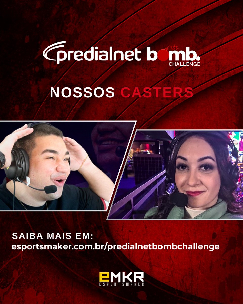 Casters ná área!🤜🤛
Só de olhar a foto já sabe quem são, né?😍

A dupla <a href="/uWolfz/">Wolfz</a>  e <a href="/JigJ0y/">Joy</a> estará comandando o #PredialnetBombChallenge, e juntos em mais uma edição, patrocinada exclusivamente pela <a href="/Predialnet/">PREDIALNET</a>!🔥

💡Ao vivo no <a href="/woohootv/">Canal Woohoo</a> e no YouTube do @uwolfz #cod
<a href="/WoohooGame/">Woohoo Games</a>