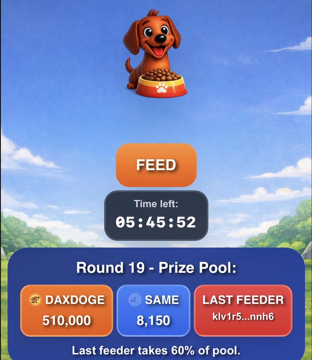 DaxDoge's tweet photo. 🐶 FEED THE DOG! 🔥

Try it now 👇
https://t.co/xqjzpzo8Ne https://t.co/0bfwvY99gh