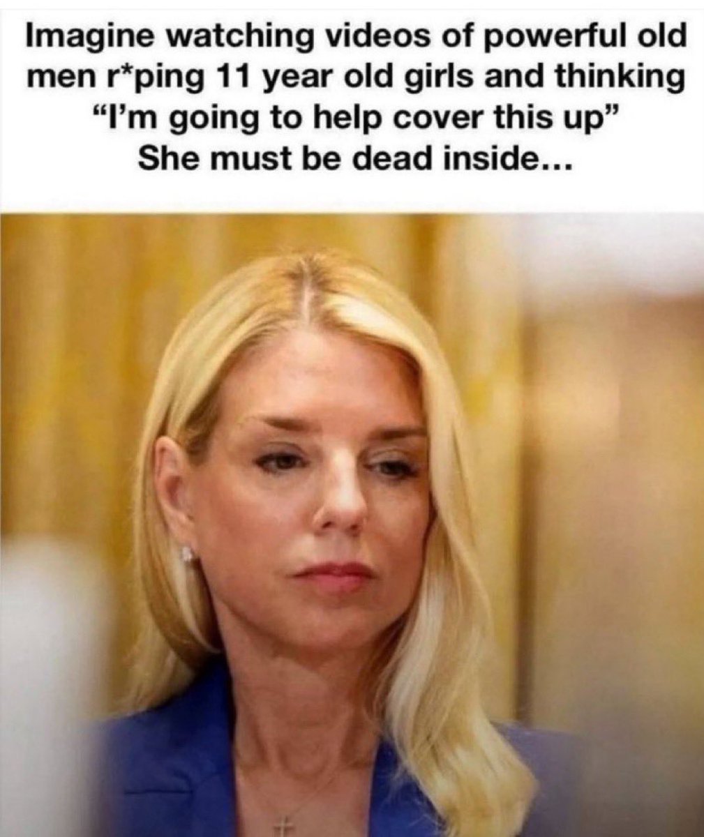 The deadline for Pam Bondi to release all the Epstein files passed 38 days ago. She has only released ~1% of them, a clear violation of the law. Now she says if Minnesota doesn’t turn over all its voting data, ICE will keep murdering people there. She doesn’t get to demand SHIT.