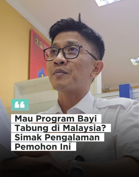 Pemohon ini ceritakan pengalaman bayi tabung di Malaysia, bagi yang ingin mencoba bisa simak video berikut😊😊
instagram.com/reel/DT-f1GjEu…