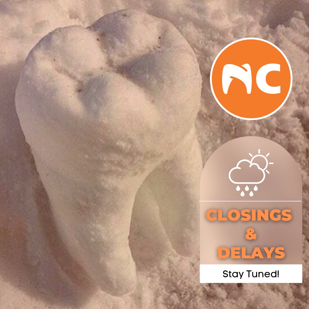 NCOSO_'s tweet photo. ⚠️ Our office will be closed due to weather. Please chat with us on our website or email info@ncoso.com with any questions. 

Stay Safe! 🧡❄️ https://t.co/DpoEmlAppr