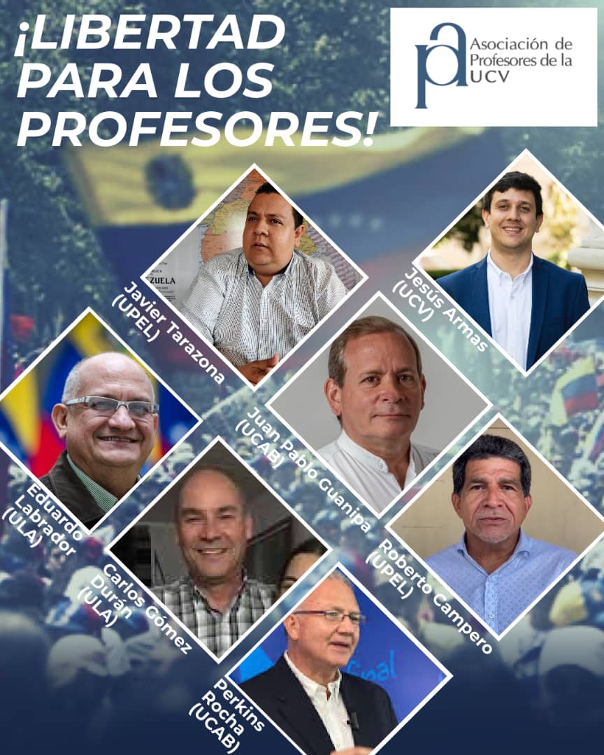 ¡Liberen a los profesores!

Reconciliar y democratizar al país convierte en impostergable la libertad de todos los presos políticos.

#NoHayDemocraciaConPresosPolíticos