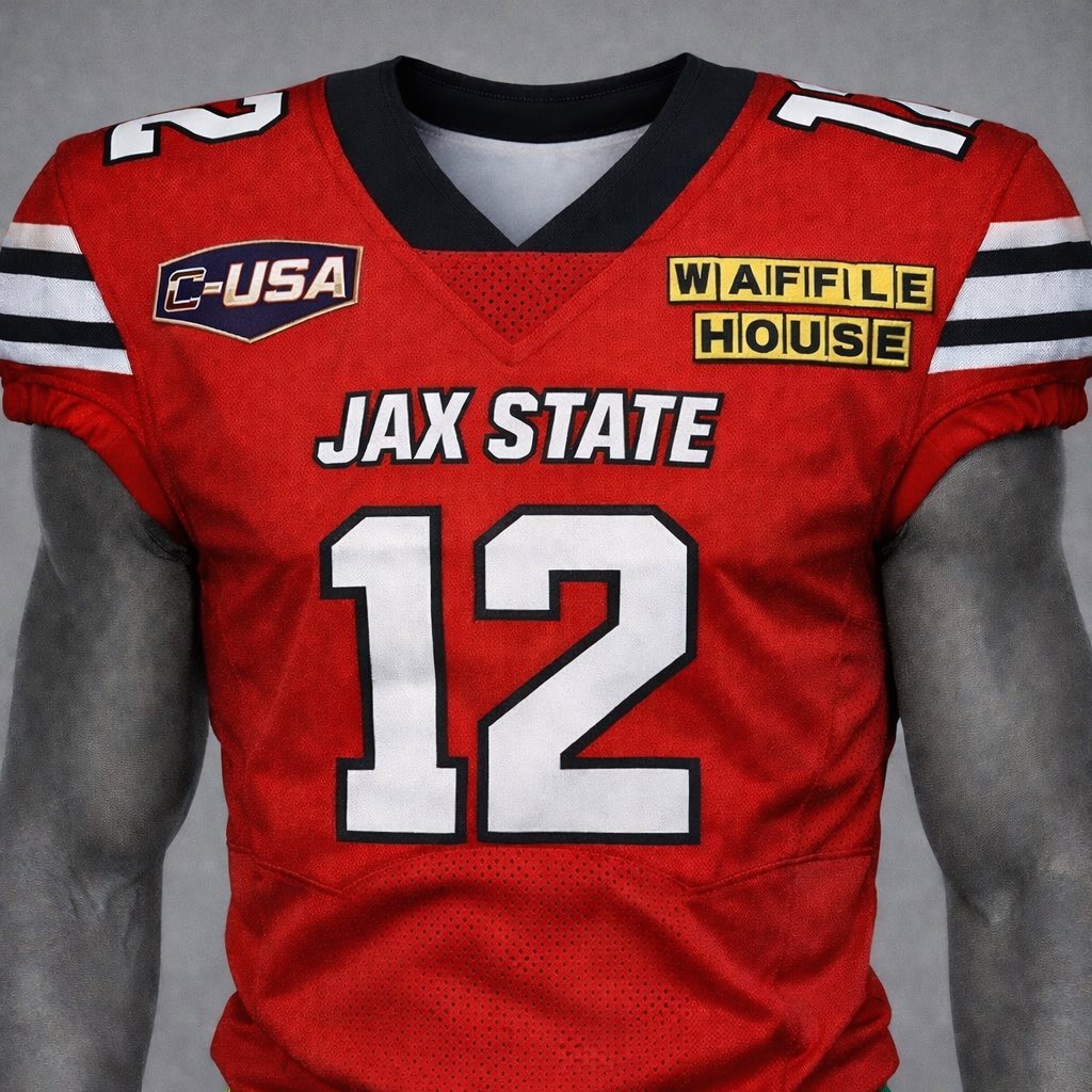 TheCUSACentel's tweet image. #BREAKING: Jax States first commercial jersey patch has been announced as Waffle House sponsors Jax State to have their logo displayed on the Gamecocks uniforms 

Per @No3sports