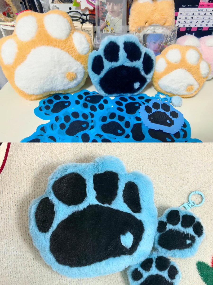 llloooyeebabe's tweet photo. it's so cute sgshshhss dog paws made by cfans 🐾🤏🏻

cr. 비둘기, -小哥哥'.ㅅ' https://t.co/tAt50VUinD