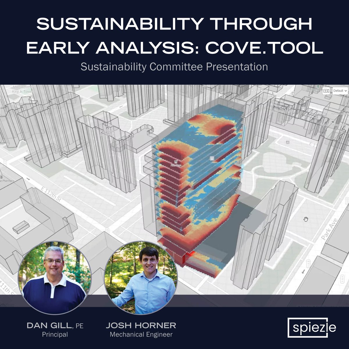 SpiezleArch's tweet photo. We hosted a presentation last week on Early Building Analysis, walking the team through how this powerful tool helps evaluate energy performance, cost efficiency, and environmental impact early in the design process. #CoveTool #SustainableDesign #HighPerformanceBuildings https://t.co/saZsQPk2YX