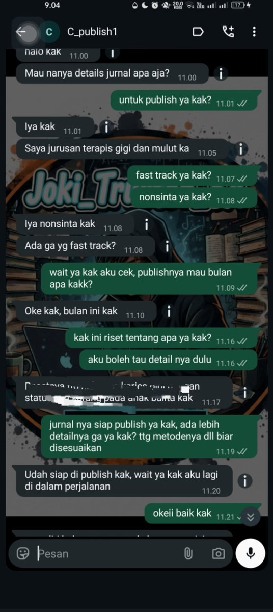 Joki Jurnal, Skripsi, Tesis & Olah Data -SA tweet media