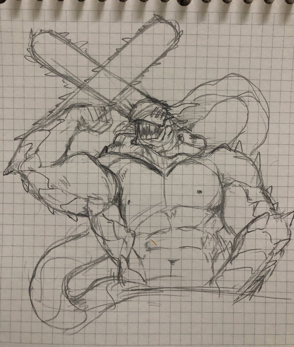 ZiloYogo's tweet image. Day 4: On sketch*
#chainsawman