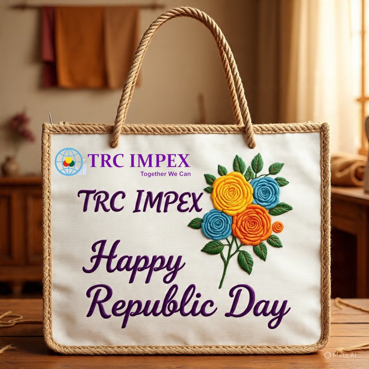 trchitrakas's tweet photo. 🇮🇳 𝐑𝐞𝐩𝐮𝐛𝐥𝐢𝐜 𝐃𝐚𝐲 𝐖𝐢𝐬𝐡𝐞𝐬 𝐟𝐫𝐨𝐦 𝐓𝐑𝐂 𝐈𝐌𝐏𝐄𝐗 🇮🇳
Celebrating the spirit of India, which is rooted in values, powered by resilience &amp; driven by responsible growth. 
𝐇𝐚𝐩𝐩𝐲 𝐑𝐞𝐩𝐮𝐛𝐥𝐢𝐜 𝐃𝐚𝐲 
#RepublicDay #jute #bagmanufacturer #trcimpex #chitratr https://t.co/PyWBgRbntX
