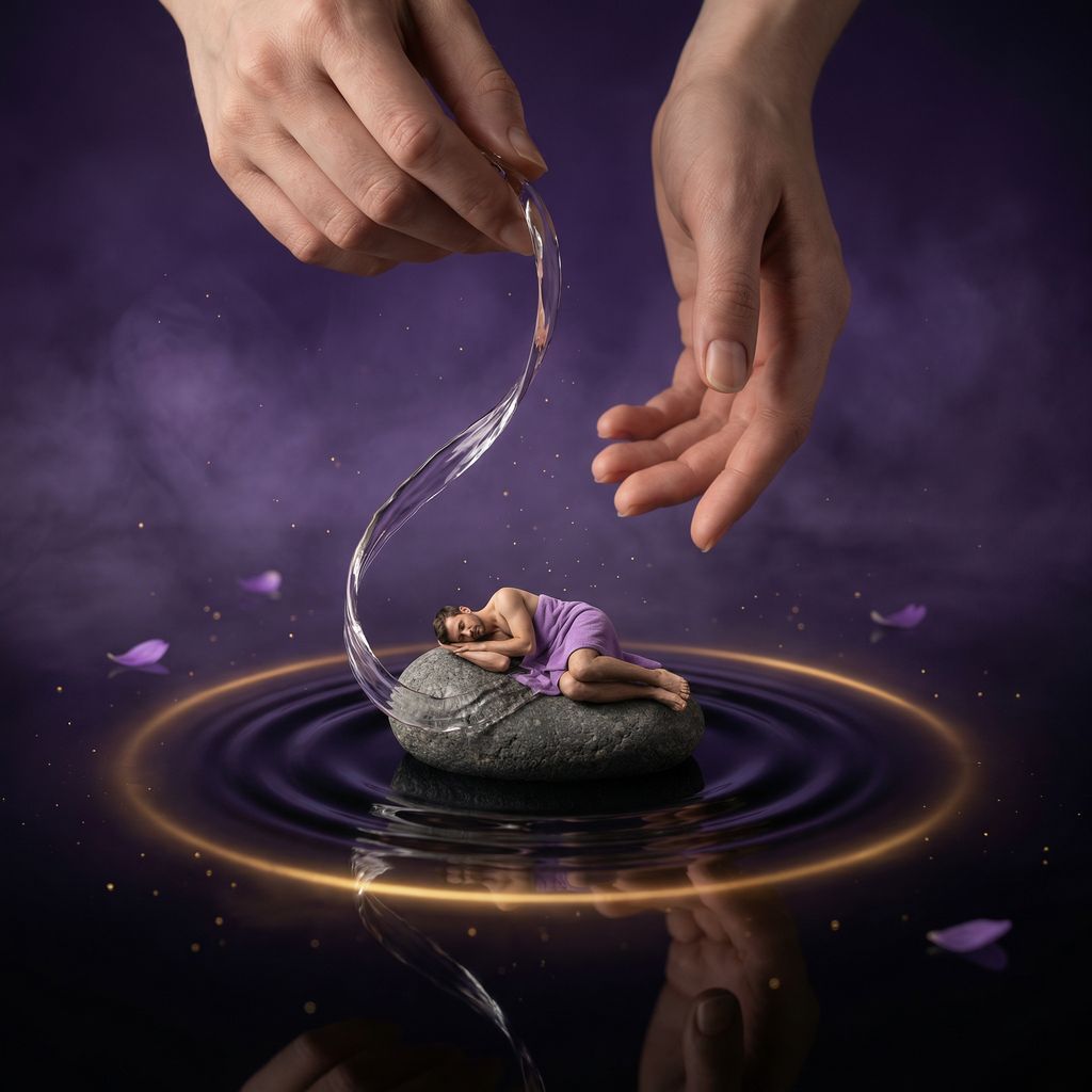 OwaterSpa's tweet photo. Water doesn’t argue with stone. It shapes it https://t.co/twYL0IFL96