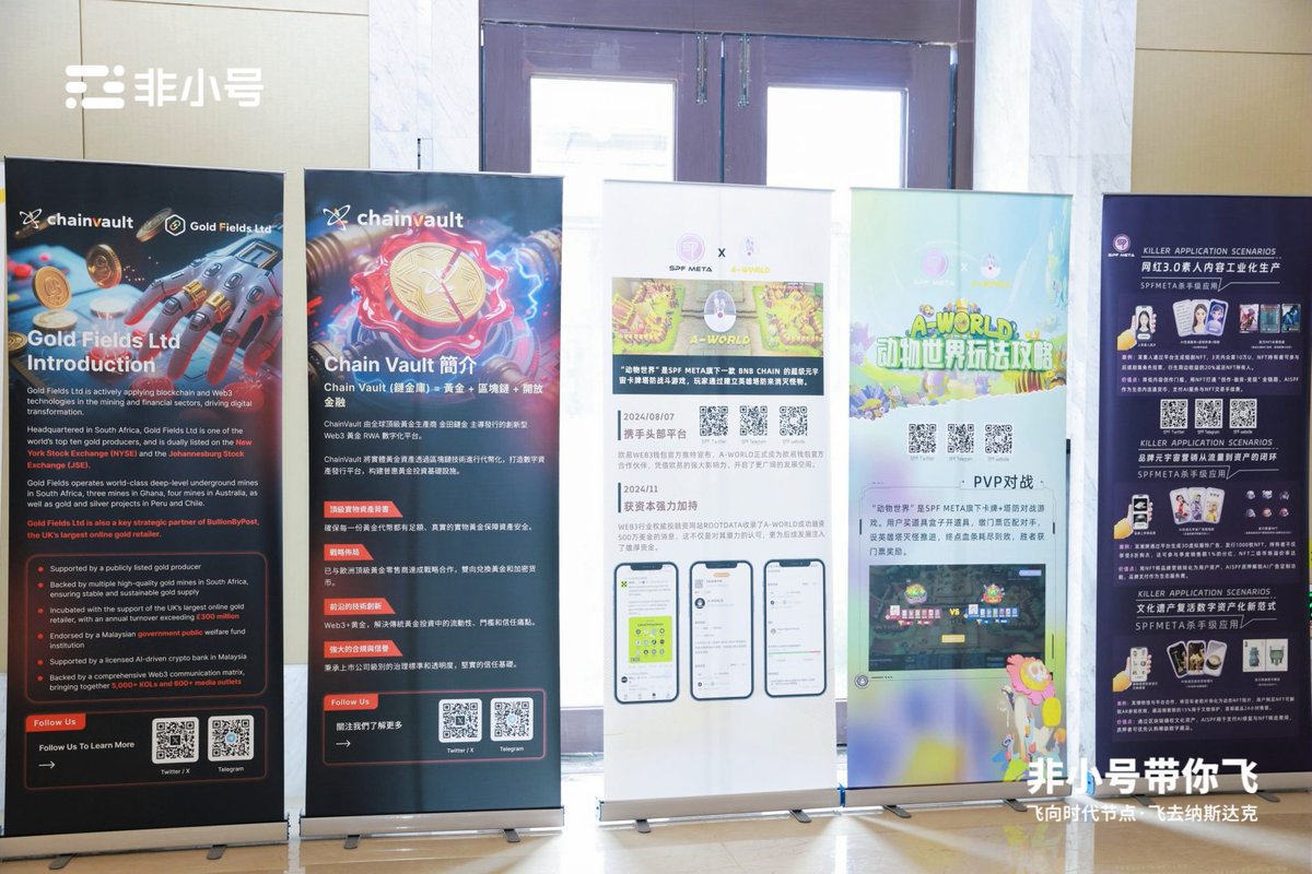 _Chainvault_'s tweet photo. ChainVault Formula:
Gold 🟡 + Blockchain 🔗 + Open Finance 🔓

Live from Wenchang. The definition of RWA is being rewritten right here.

While others trade tickers, we are digitizing the Gold Standard.
Transparency. Liquidity. Yield.

Come say hi if you're at the summit. 👋
#ChainVault #Feixiaohao #Hainan #Web3
