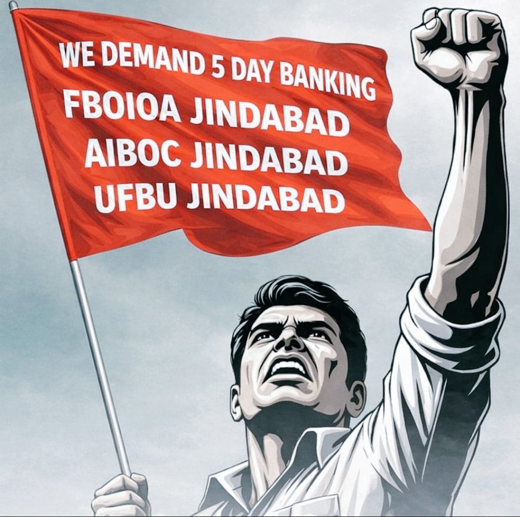 KaushikeeRC's tweet photo. #5DaysWeekForBankers https://t.co/kjPilptT25