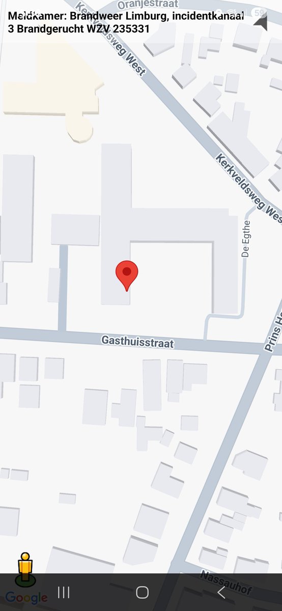 Brandgerucht bij WZV 'De Egthe'