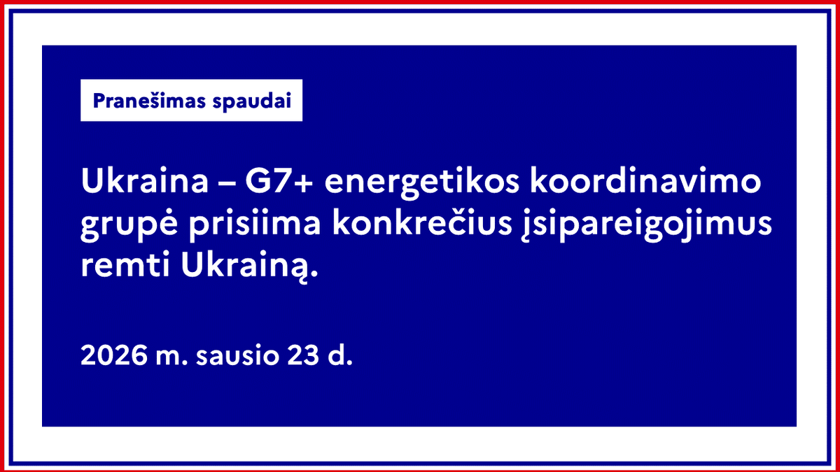 FranceLituanie's tweet photo. 1/6 🇱🇹| Prancūzija kartu su Europos Komisija 2026 m. sausio 23 d. bendrai pirmininkavo pirmajam G7+ energetikos susitikimui. Jis buvo surengtas Ukrainos prašymu, reaguojant į neatidėliotiną situaciją, susidariusią dėl suintensyvėjusių Rusijos smūgių 🇺🇦 energetikos infrastruktūrai https://t.co/DKjAUr5qXY