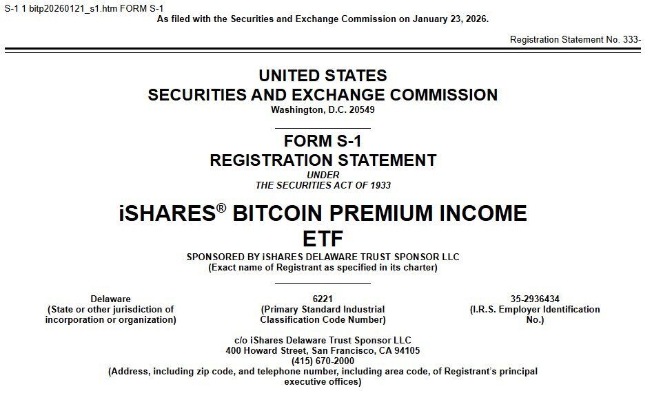 BitcoinArchive's tweet image. JUST IN: 🇺🇸 BlackRock files for a new Bitcoin Premium Income ETF
