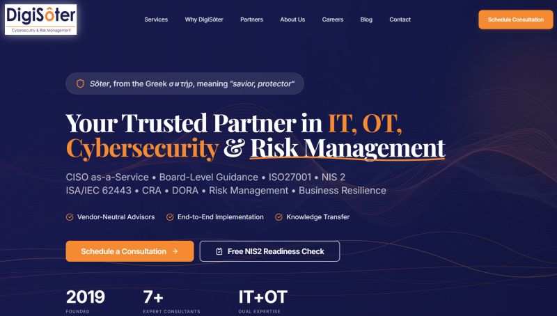 Most organisations do not need more security tooling. They need clear decisions and faster execution.
DigiSôter helps leadership teams turn cybersecurity into business value
digisoter.com
#OT #ISO27001 #NIS2 #DORA #CRA #riskmanagement #ciso