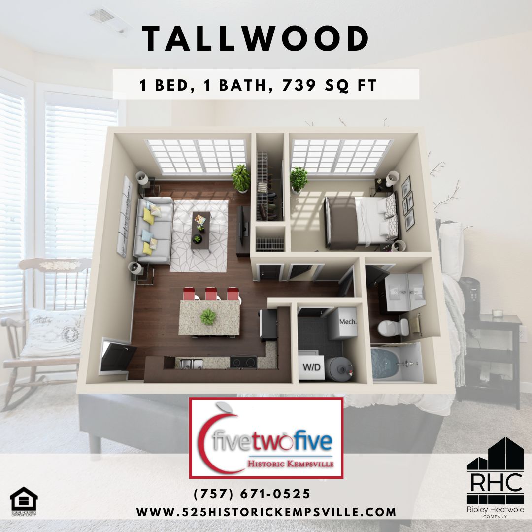 525vb's tweet image. For those of you who like to plan ahead you should check out the Tallwood floor plan at 525 Historic Kempsville. This one bedroom home is perfect for a fresh start later this spring when it opens up in March. (757) 671-0525 | 525historickempsville.com