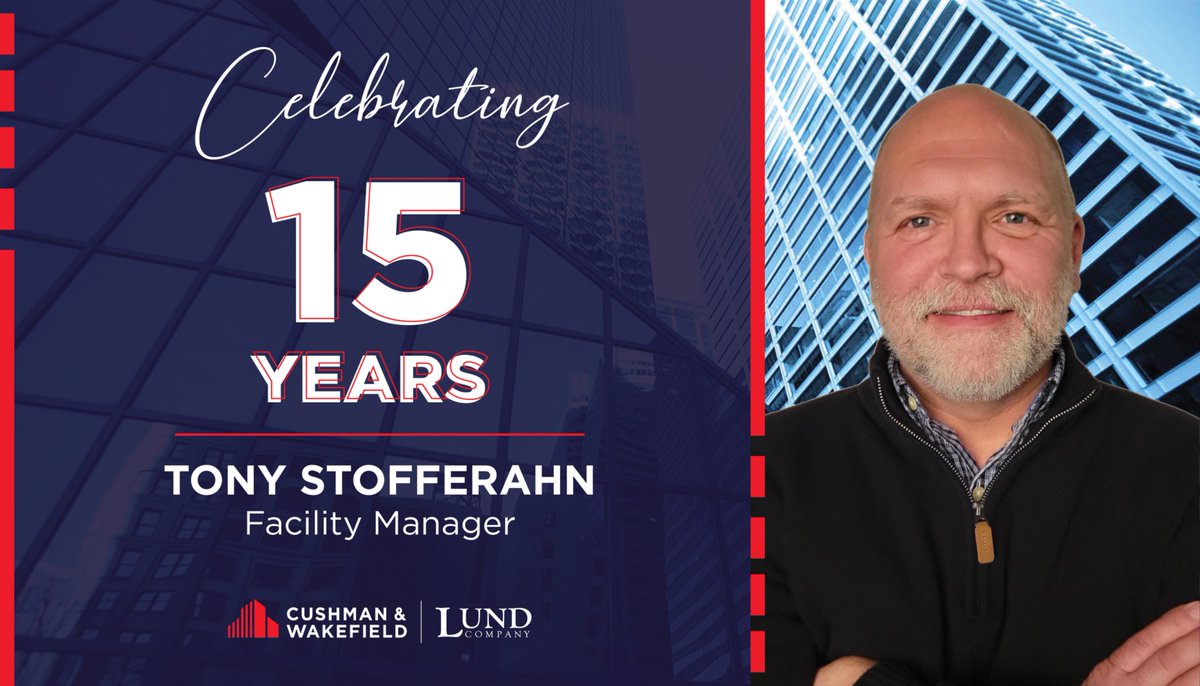 Congratulations to Tony Stofferahn on reaching an incredible milestone—15 years at The Lund Company. Tony works in our commercial property management division as a Facility Manager. Cheers to 15 amazing years, Tony, and here’s to many more adventures both on and off the job!