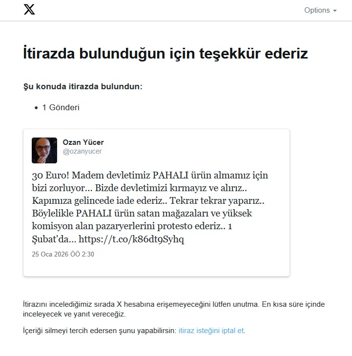 30 Euro!

24 saatten fazla hesabım kilitlendi.. Attığım bu X için.. Sonunda sildim ve hesabım açıldı!

Kim şikayet eder bu yazımı: Pahalıya ürün satan insanlar!

TEKRAR EDEYİM : KAZIKÇI MAĞAZALAR!