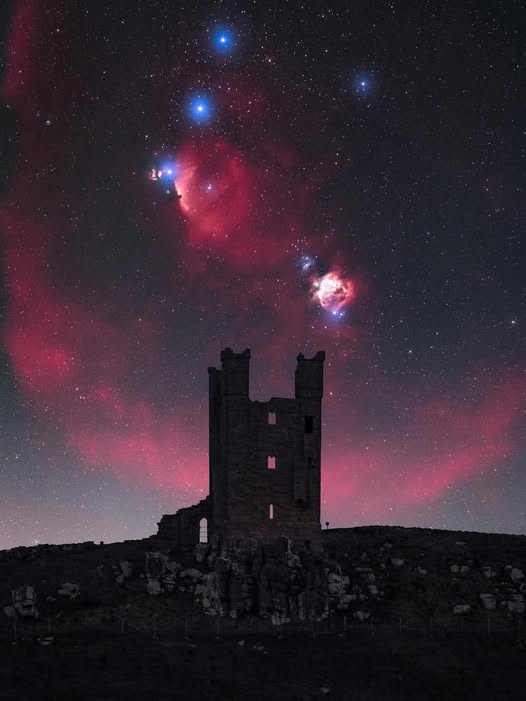 The Orion's Belt and Orion Nebula...

Image Credit: Dan Monk