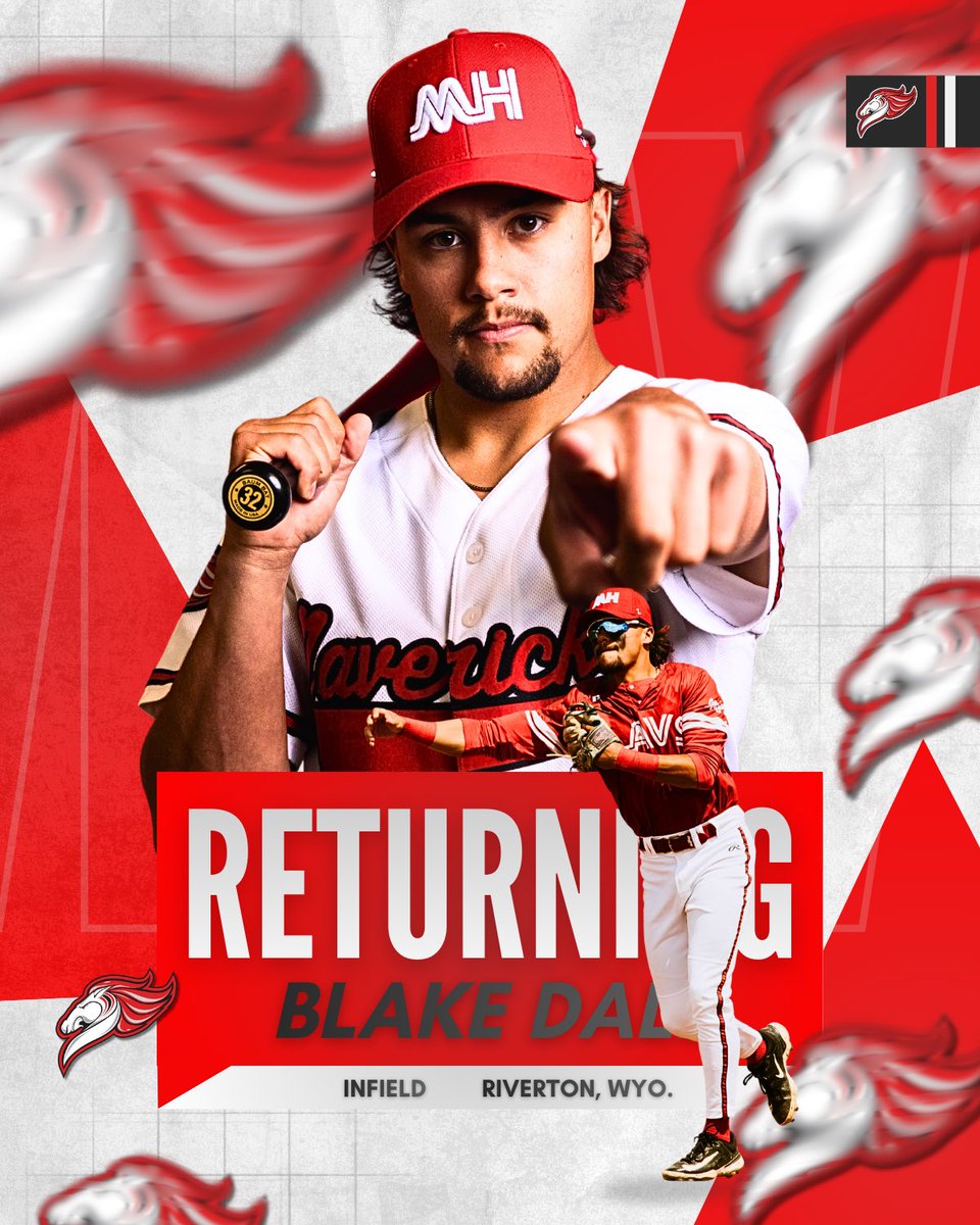 After two gritty seasons in red and white, infielder Blake Dale is back with the Mavs for his third season in 2026.

Experienced. Steady. All-In.
The 2026 Mavs keep rolling. 🤙

#medhat #yxh #wcbl