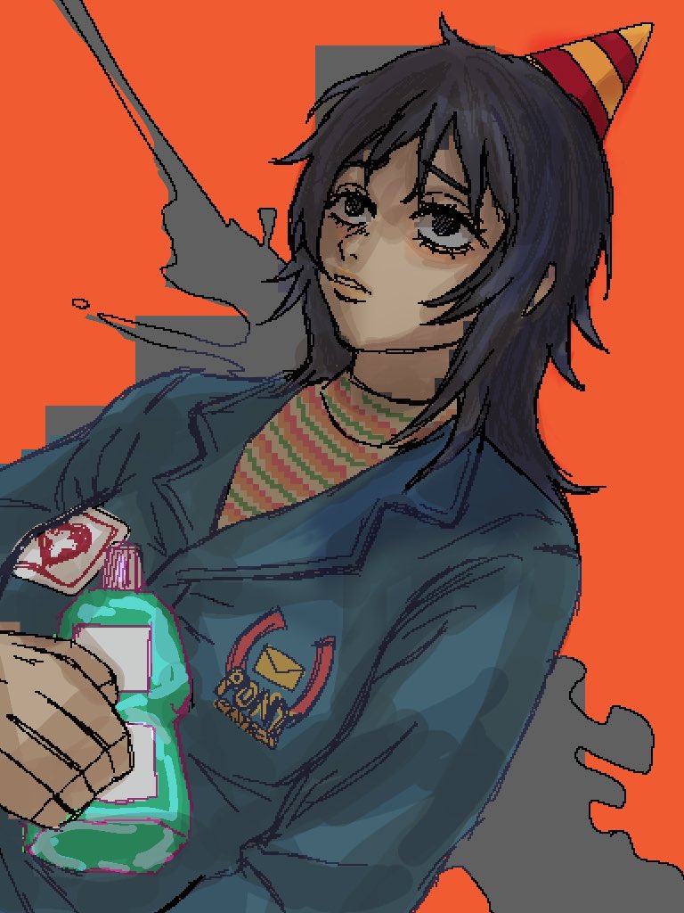 tsuruko_6's tweet photo. 🎂🧿🪓

#mouthwashinganya #Mouthwashing #マウスウォッシング #イラスト #illustration https://t.co/CaEp4m21bx