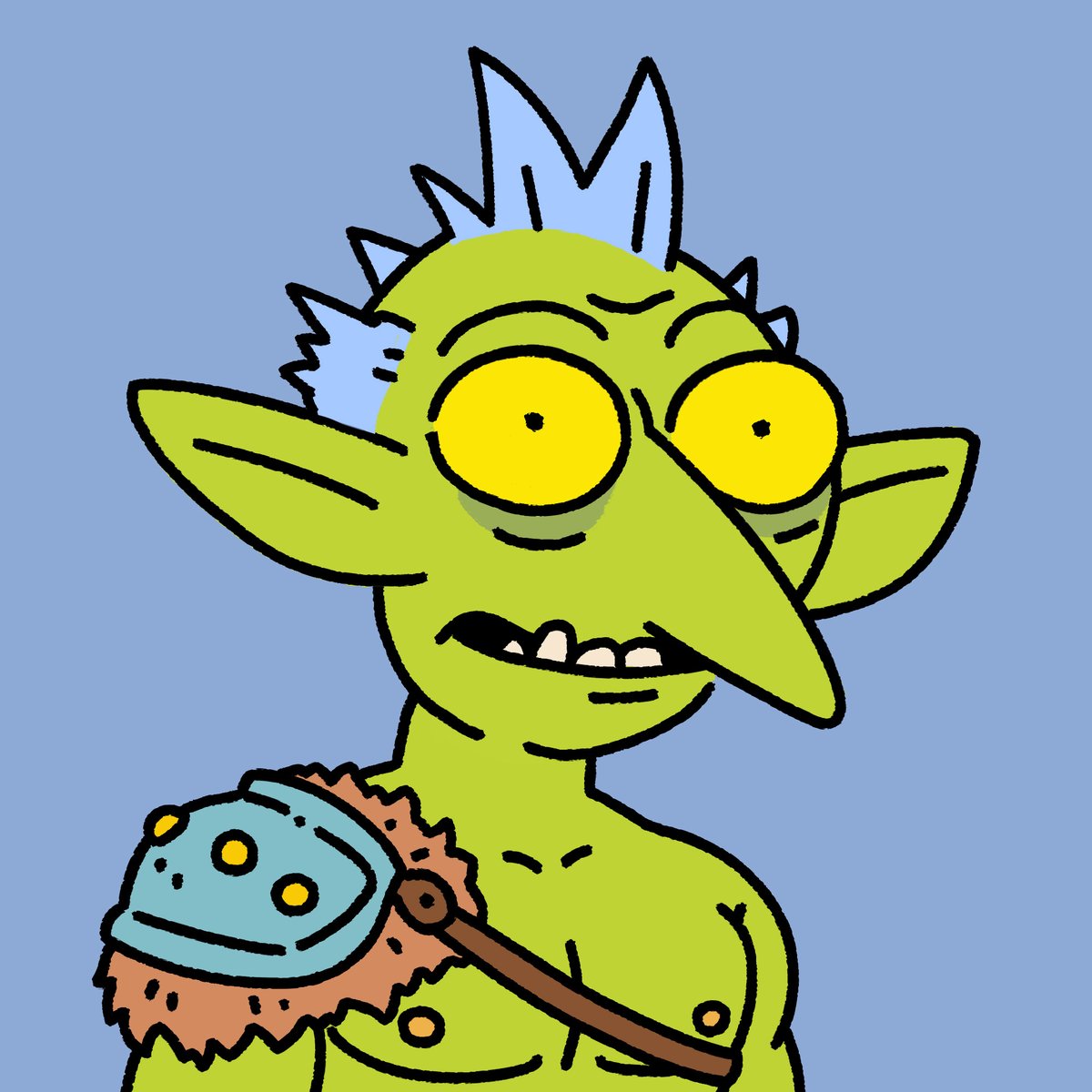 magicburp's tweet image. my therapist: "the goblins aren't real, they can't hurt you"

the goblins: