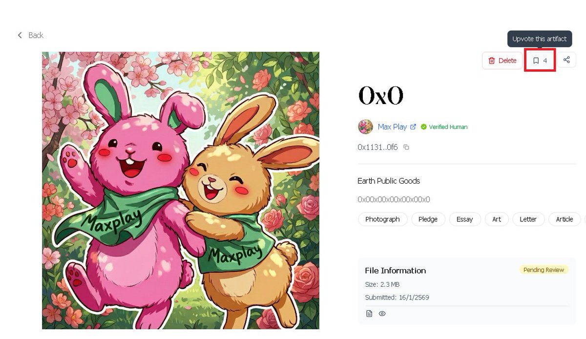 มาแลกกันกด Upvote ใน Human Passport SS2 กันใต้โพสต์นี้ 👇
ตอนนี้ในกลุ่มดิสของ <a href="/HumnPassport/">Human Passport</a> 
ยังเหลือโรล "Covenant Signatory O.G."  มี 512 คน
ซึ่งตอนนี้มีคนได้รับไป 350 คนยังเหลืออีก 150 คน
คนที่ได้รับโรลนี้จะได้รับ Limited Edition NFTs. 🤩

ฝากลิงค์ใต้โพสต์ได้เลย 👇