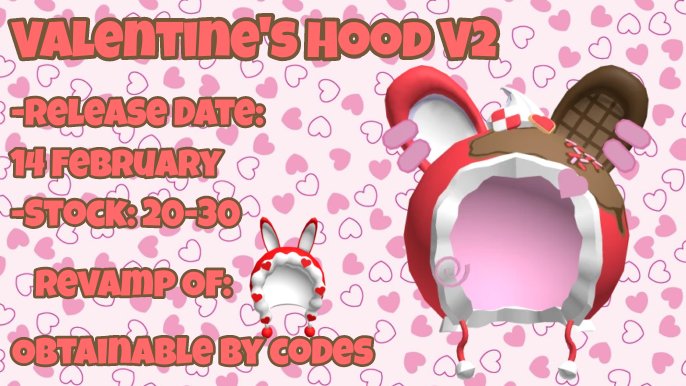 Valentine's Hood V2
roblox.com/catalog/775083…