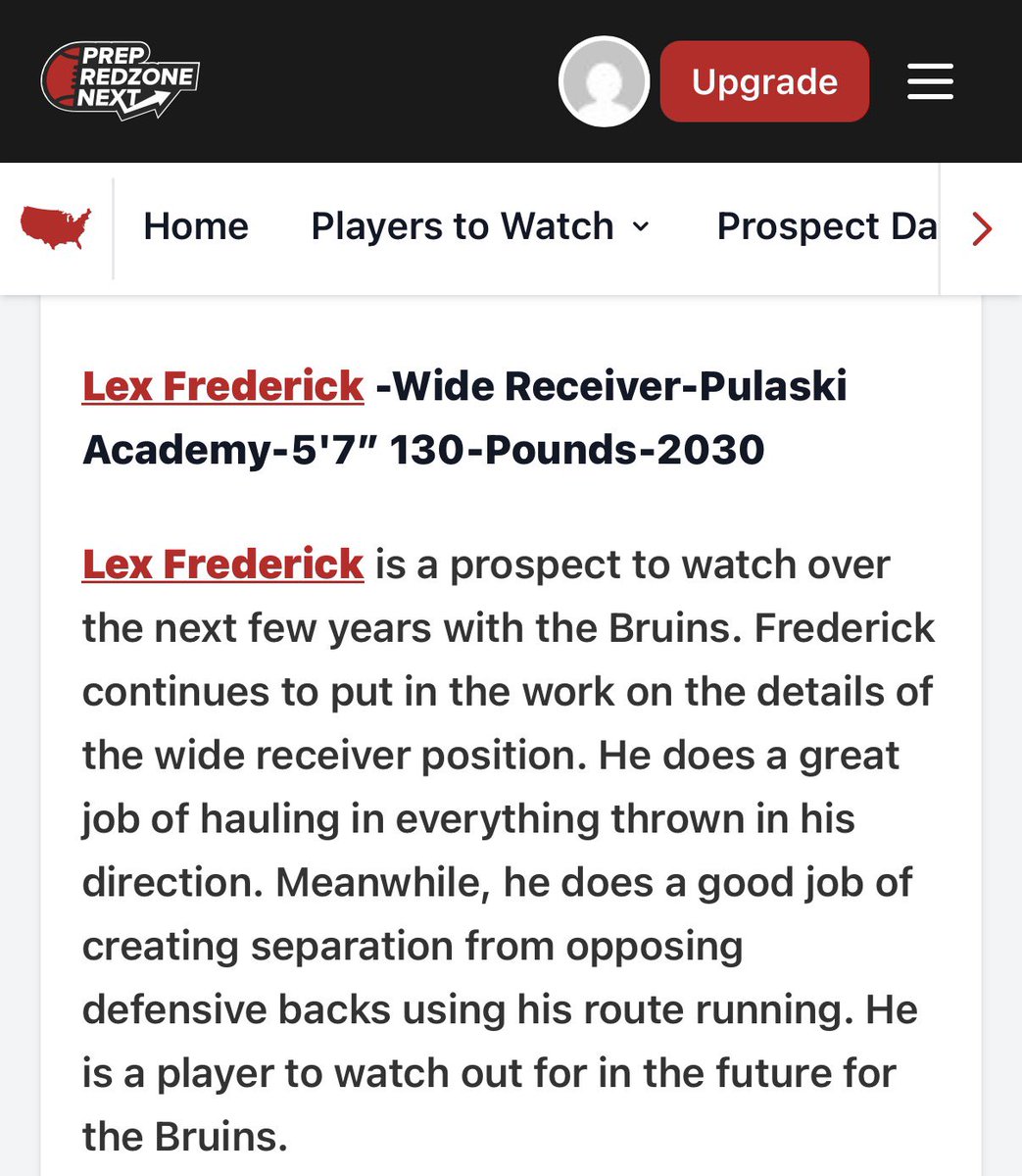 LexFrederick84's tweet photo. Thank you @PrepRedzoneAR and @tctabler for the write up

@NxgnCamps @UANextFootball
@FBUcamp @on3recruits @AABonNBC
@coltonedwardsFB @coachbailey_abc #recruit #WR #2030wr @NationalComb1ne https://t.co/WEnFkXipeo