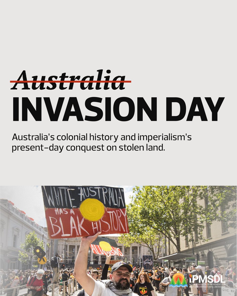 ipmsdl_'s tweet image. January 26 marks #InvasionDay in present-day Australia. While the state officially celebrates Australia's National Day, marking the arrival of the First Fleet and the raising of Great Britain's flag, history shows a different story.
