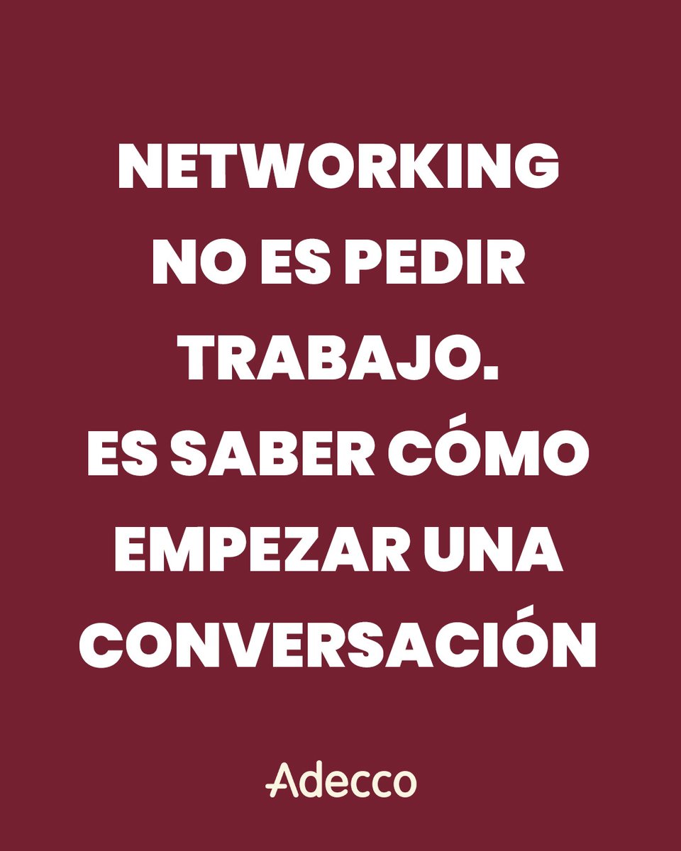 adecco_es's tweet photo. “Haz networking”.
“Muévete”.
“Conoce gente”.

Todos lo hemos oído. Pero casi nadie explica cómo empezar cuando partes de cero.

La realidad es esta: el #networking no va de tener contactos, va de activarlos con intención. Y para eso, hace falta método. https://t.co/5WEzKds5Y6