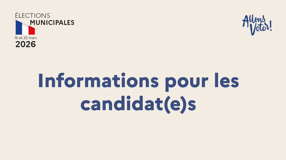 Image de Préfet des Hautes-Pyrénées - #Municipales2026 🗳️| Vous pouvez vous inscrire comme candidat(e) aux élections municipales du 9 au