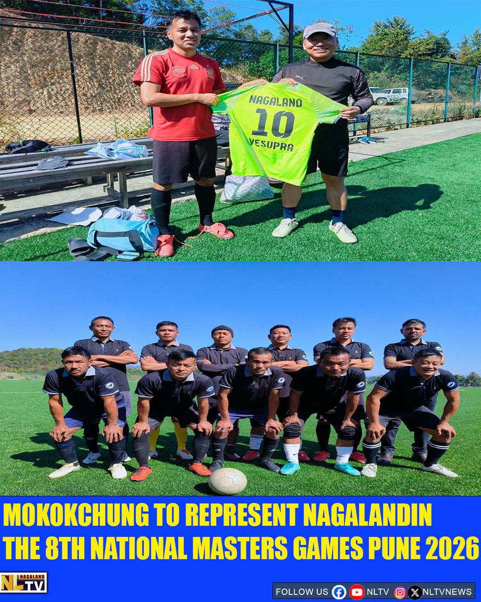 MOKOKCHUNG TO REPRESENT NAGALANDIN THE 8TH NATIONAL MASTERS GAMES PUNE 2026