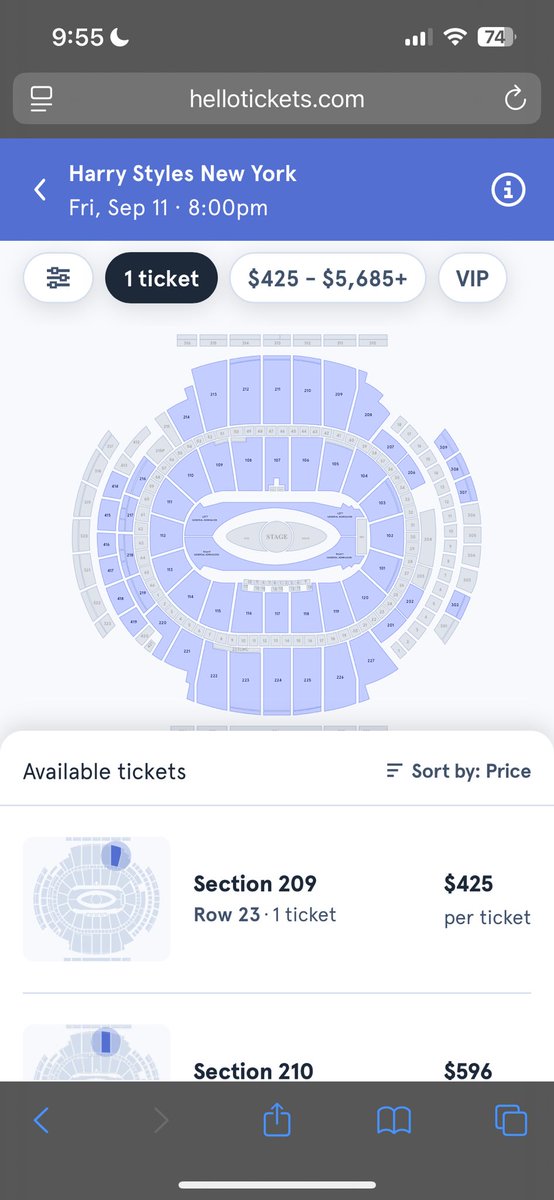 Baileymoon15's tweet photo. paying $400 to see harry styles on 9/11 https://t.co/Bp4NYDexCR