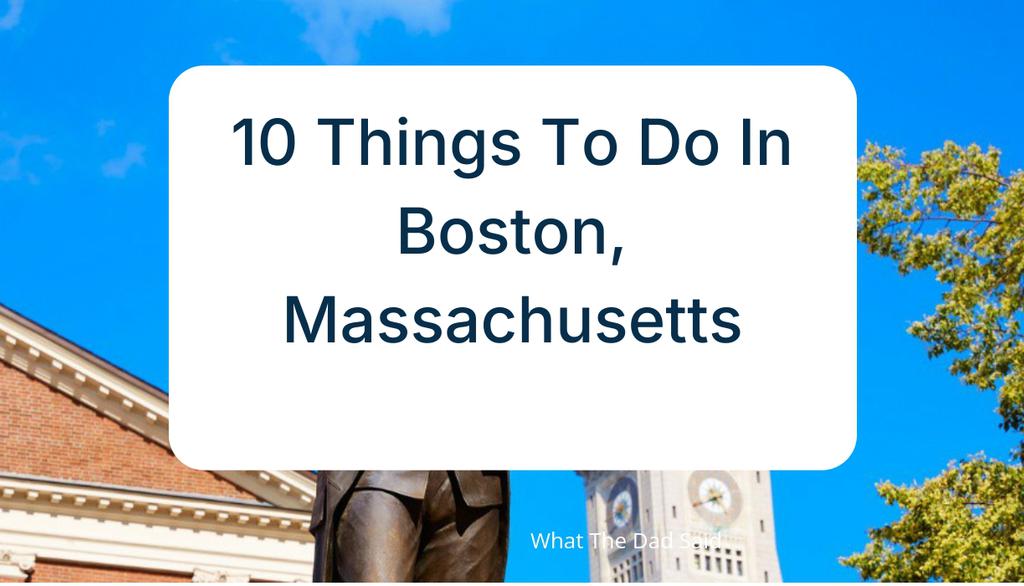 Boston is considered one of the most historical cities in the United States, so why not let your kids get a little history lesson while they enjoy themselves at the following attractions?

Read more 👉 lttr.ai/Angjz

#UnitedStates #HistoryLesson #Boston