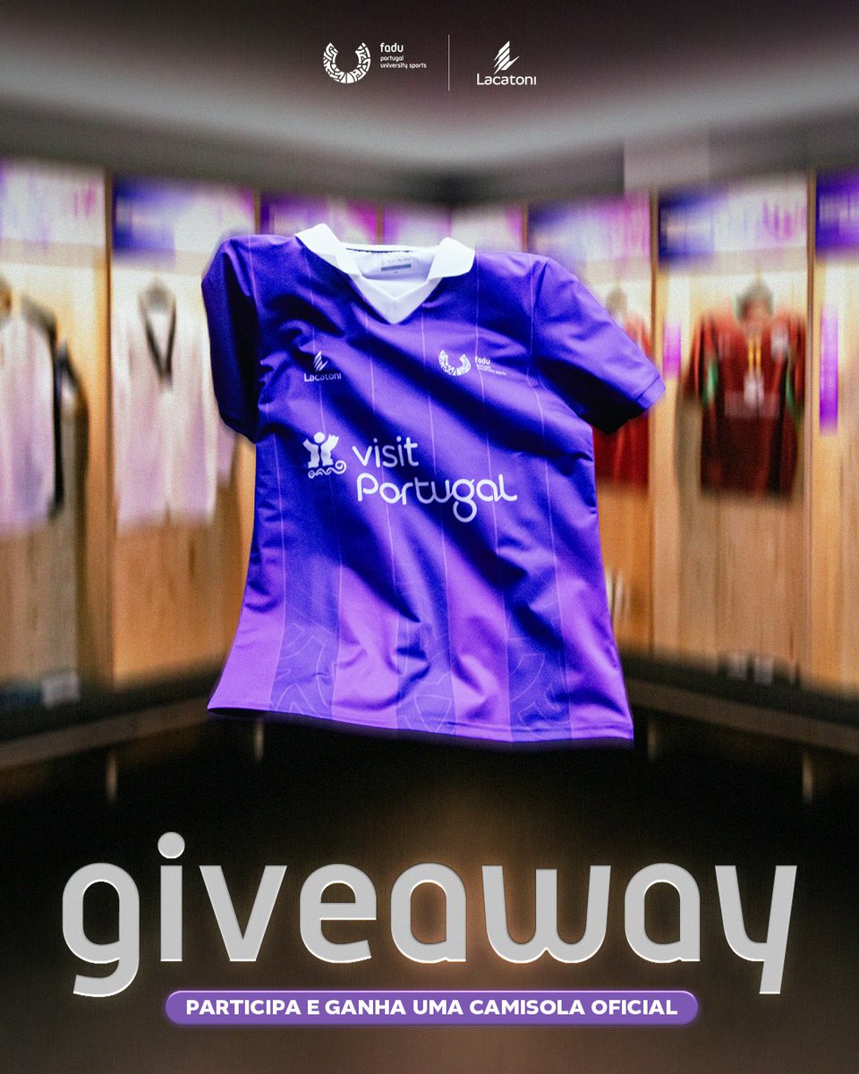 Achavas mesmo que uma parceria destas não ia trazer surpresas para ti? 😏

Juntamente com a <a href="/faduportugal/">FADU Portugal University Sports</a>, vamos 𝗼𝗳𝗲𝗿𝗲𝗰𝗲𝗿 𝘂𝗺𝗮 𝗰𝗮𝗺𝗶𝘀𝗼𝗹𝗮 𝗲𝘅𝗰𝗹𝘂𝘀𝗶𝘃𝗮 👕

Queres ganhar? É simples:

1️⃣Acede ao Instagram: bit.ly/GiveawayFADUxL…
2️⃣Descobre como participar.