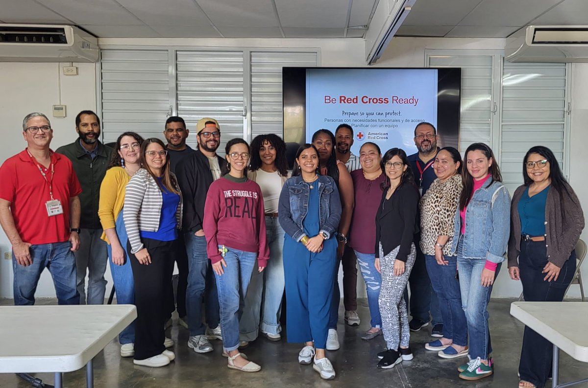 Este pasado sábado, 15 profesionales de la consejería en rehabilitación se dieron cita en la Segunda Iglesia Bautista de Caguas para capacitarse como instructores/as de nuestro currículo "Prepárese con la Cruz Roja: Necesidades Funcionales y de Acceso".