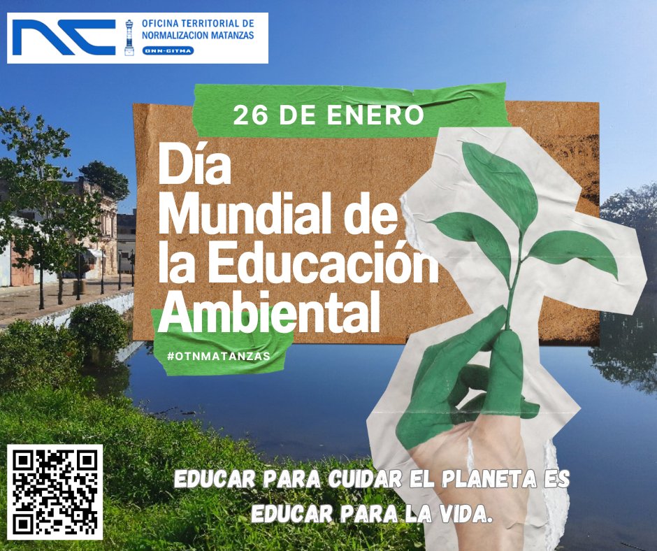<a href="/AMA_CUBA/">AMACuba</a> <a href="/unep_espanol/">Programa ONU Medio Ambiente</a> <a href="/citmacuba/">Ministerio de Ciencia, Tecnología y Medio Ambiente</a> <a href="/SEDEMA_CDMX/">Secretaría del Medio Ambiente</a> <a href="/MisionMexOI/">Misión de México en Ginebra</a> <a href="/NancyFe76612766/">Nancy Fernández</a> <a href="/otnpinardelrio/">otnpinardelrio</a> <a href="/UTNGuantanamo/">Unidad Territorial de Normalización Guantánamo</a> <a href="/CITMAVCL/">Delegación Territorial del CITMA en Villa Clara</a> <a href="/CubaMES/">MES</a> <a href="/DiazCanelB/">Miguel Díaz-Canel Bermúdez</a> <a href="/CienfuegosCitma/">Citma Cienfuegos</a> <a href="/MedioAmbienteSV/">Ministerio de Medio Ambiente</a> <a href="/radio26cu/">Radio 26</a> <a href="/tvyumurimtz/">TV Yumuri</a> #OTNMatanzas| 🌱 Educar para cuidar el planeta es educar para la vida. 
Que cada acción, cada proceso y cada decisión esté guiada por el respeto a la naturaleza y el compromiso con un desarrollo sostenible.  #DíaDeLaEducaciónAmbiental #MatancerosEnVictoria