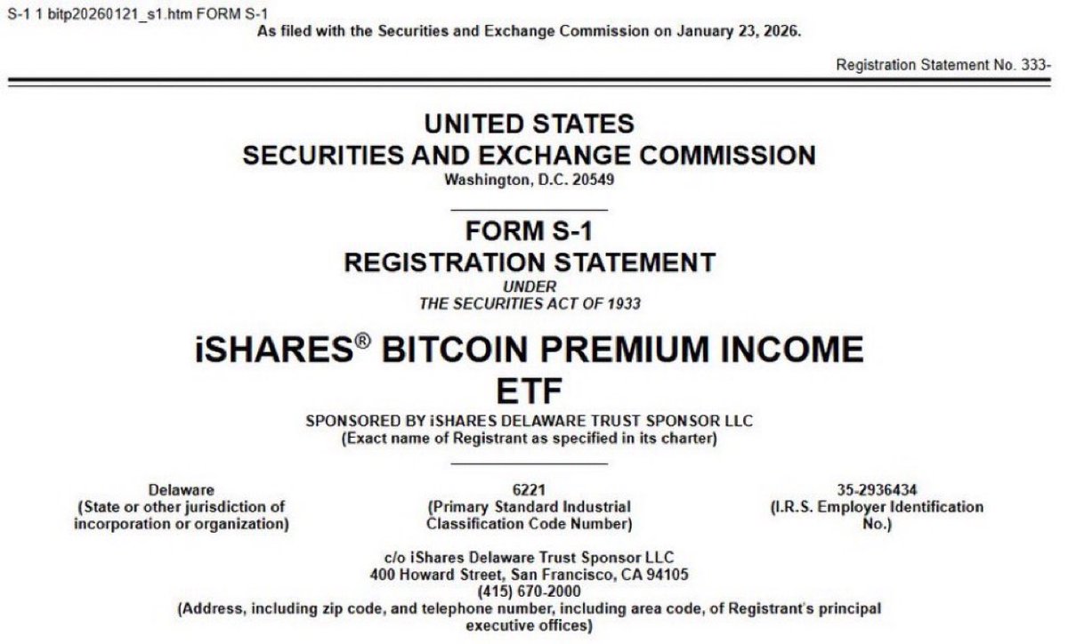 BLACKROCK FILES BITCOIN PREMIUM INCOME ETF🚨 BlackRock files for a Bitcoin  Premium Income ETF, letting investors earn from $BTC safely. This shows  massive institutions are ready to bring Wall Street money into