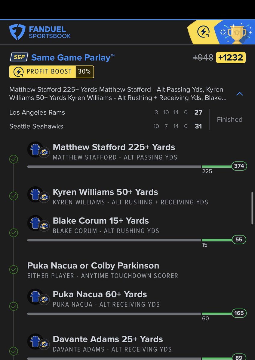 Hit our water down Rams ticket and swept tennis going 3-0. This deserves a giveaway, so like + retweet with ur cash tags. Pick a winner later today.