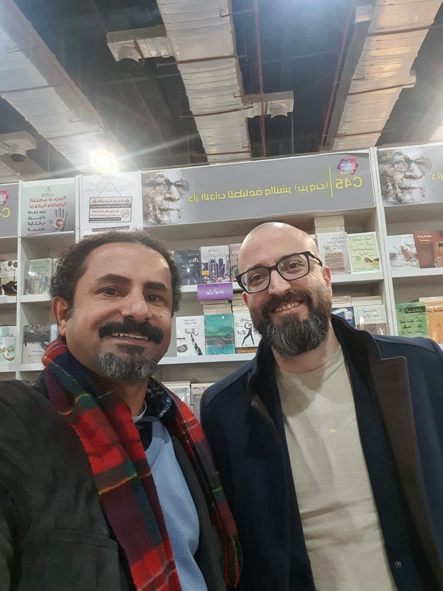 مع الروائي المحرر باسم قندقجي الفائز بجائزة الرواية العربية  ٢٠٢٤.
