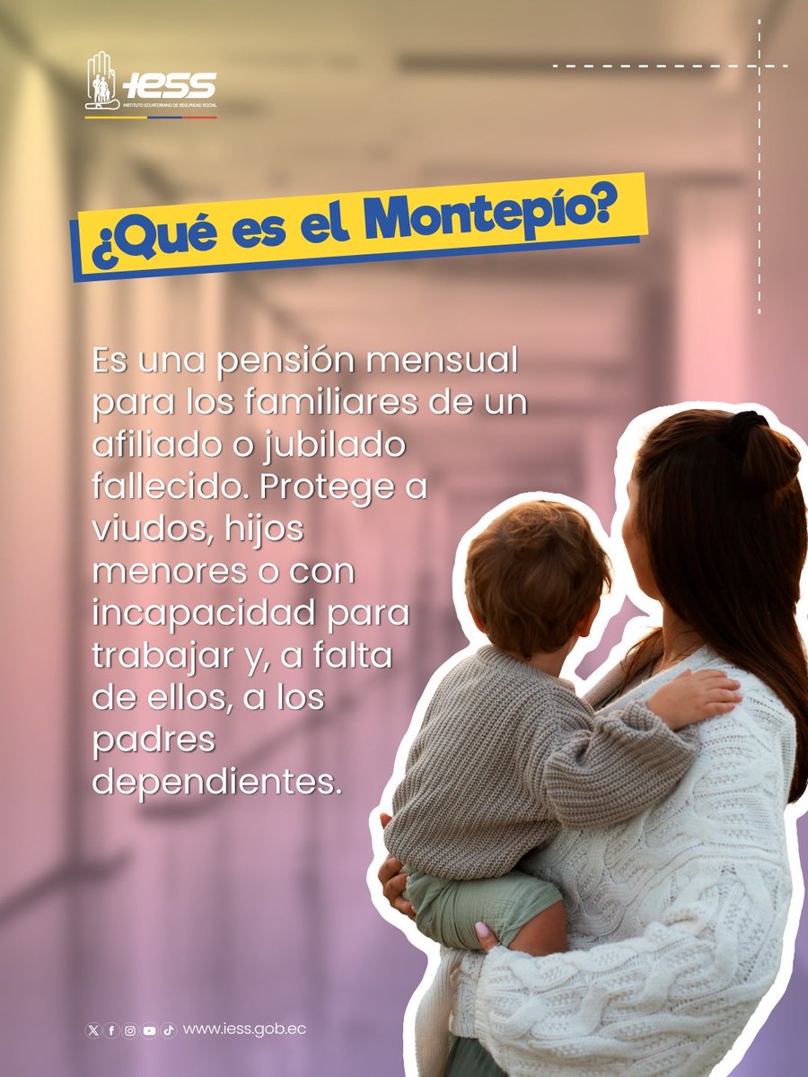 IESSec's tweet image. ¡Tu familia protegida pase lo que pase!

El @IESSec brinda seguridad para ti y los tuyos a través de la pensión de Montepío 🤝🏻

Conoce más ➡️ iess.gob.ec/es/web/guest/21