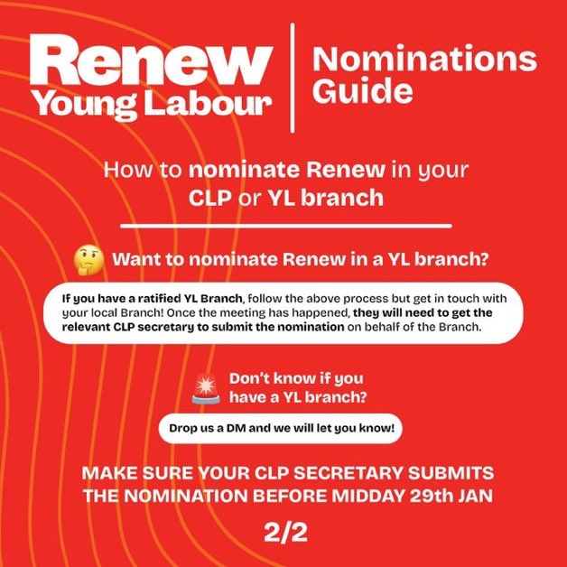 Yl Local Ruling S CLP this week? This is your last chance to nominate your friendly Renew ...