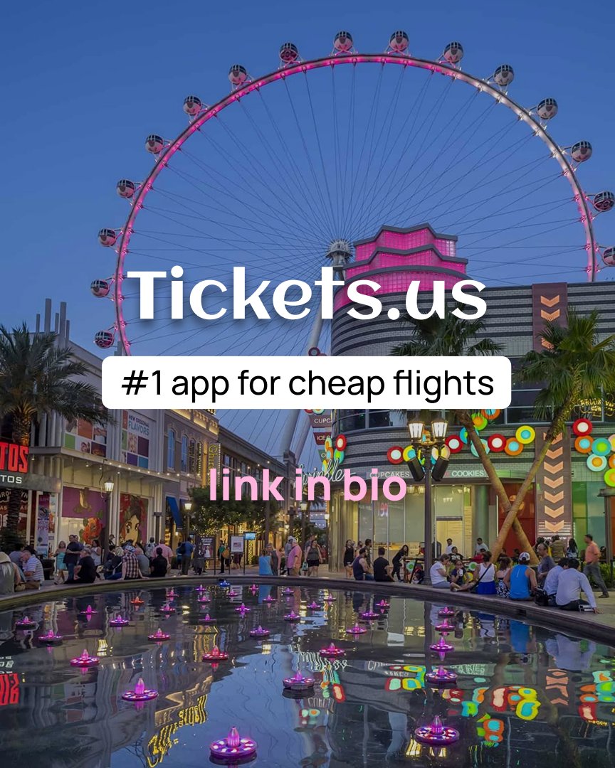 Want to visit Las Vegas on a budget? Book your trip with tickets.us 
#tickets_us #UnitedStates #LasVegas #CheapFlightsToLasVegas