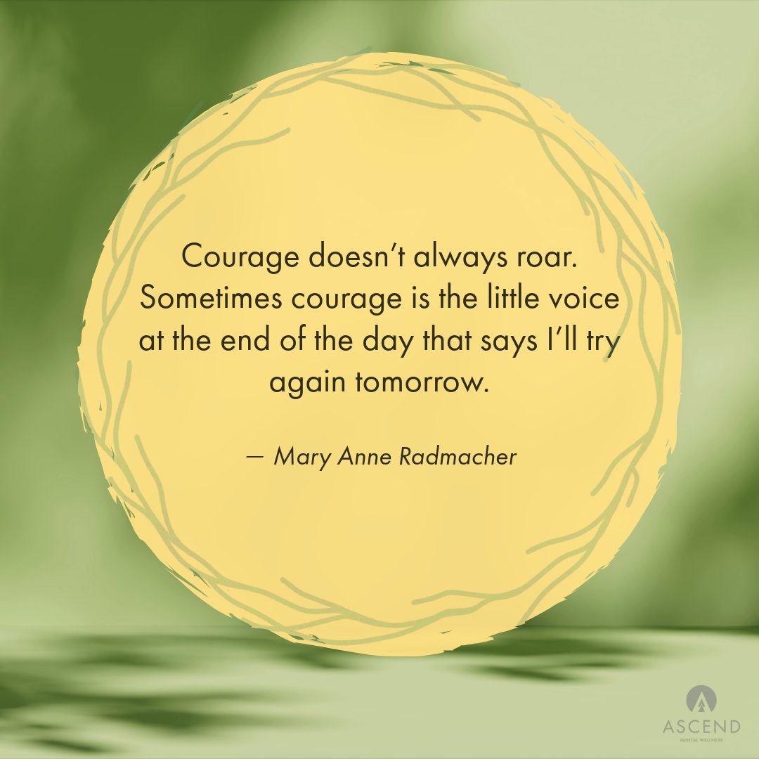 ASCEND_MW's tweet image. Days like today are reminders that courage doesn’t have to be loud. Our little voice inside isn’t always shining, but if we listen, it’s there telling us to try again is always possible.

The door is never closed.

Keep going. Keep moving. Keep doing.