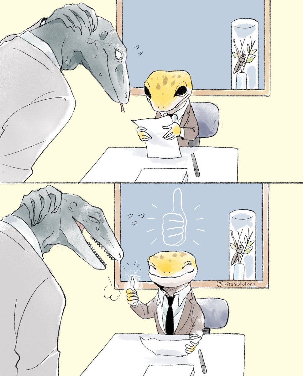 riseidokokana's tweet image. 🦎👍✨️